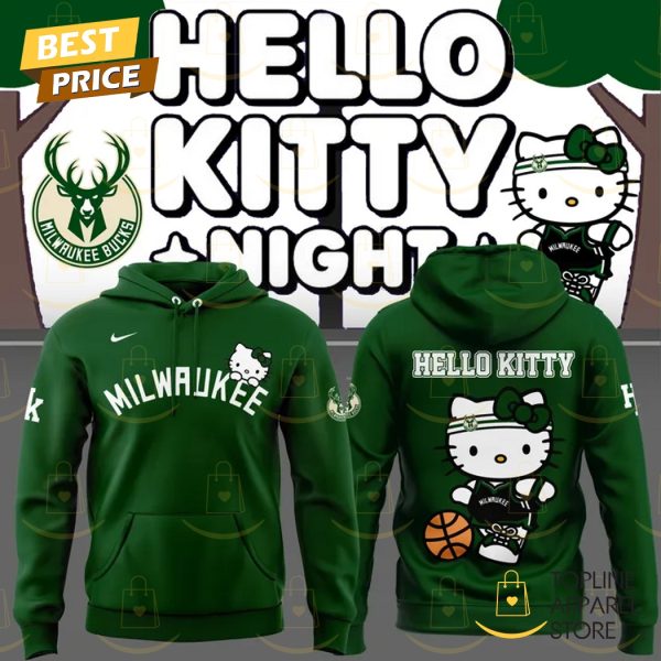 Milwaukee Bucks x 2025 Hello Kitty Hoodie – Green