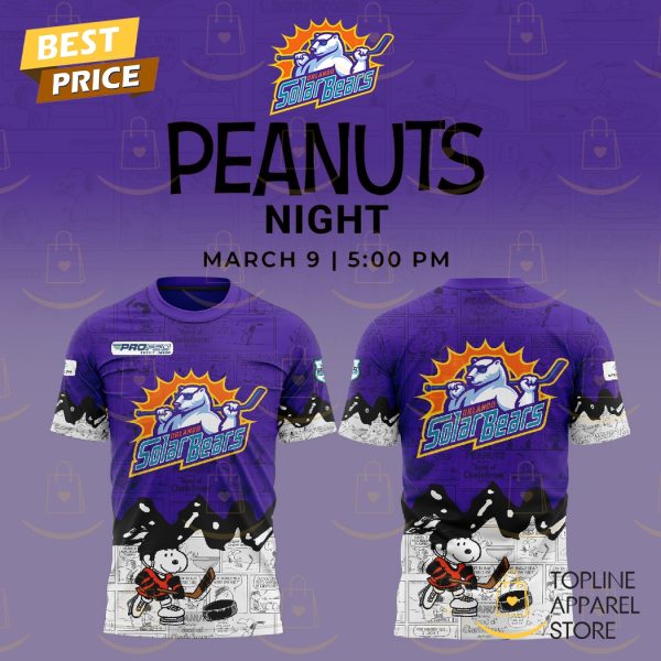 Orlando Solar Bears 75th Anniversary Of Peanuts 3D T-Shirt