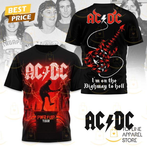 AC DC Im On The Highway To Hell 3D T-Shirt