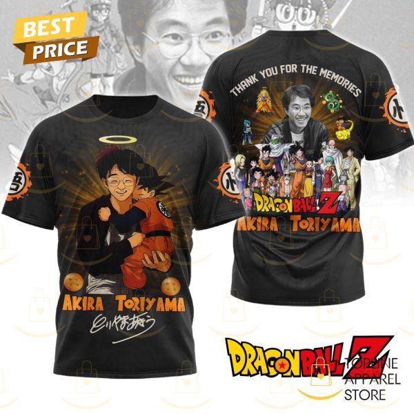 Akira Toriyama Signature Thank You For The Memories 3D T-Shirt