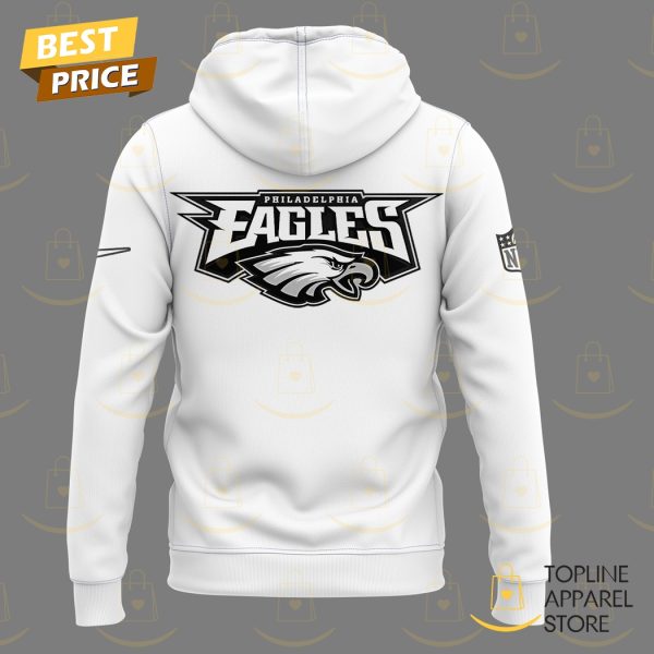 Philadelphia Eagles Super Bowl LIX Design Hoodie – White