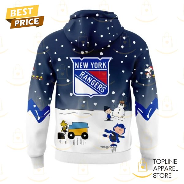 New York Rangers Peanuts & Snoopy Night Logo Hoodie