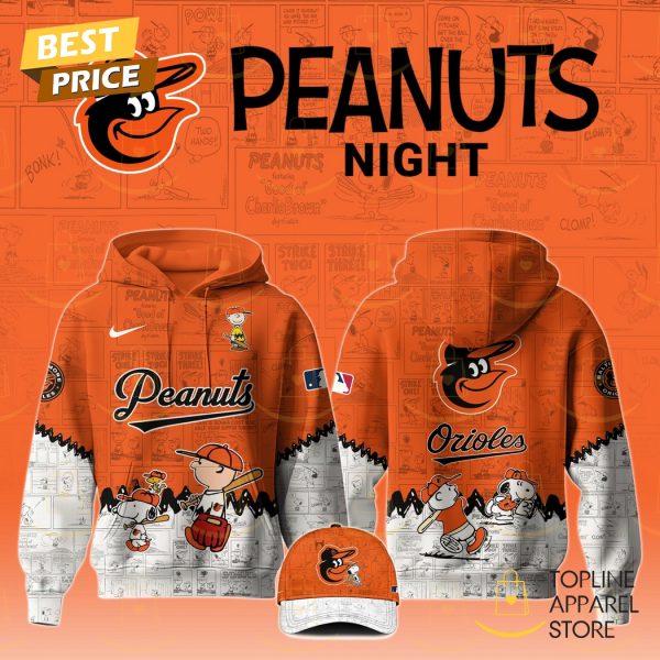 Baltimore Orioles x Peanuts 75th Anniversary Hoodie