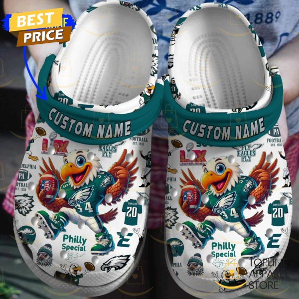 Personalized Philadelphia Eagles Super Bowl LIX Champions Crocs