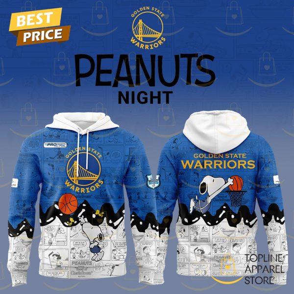 Golden State Warriors 75th Anniversary Of Peanuts Hoodie