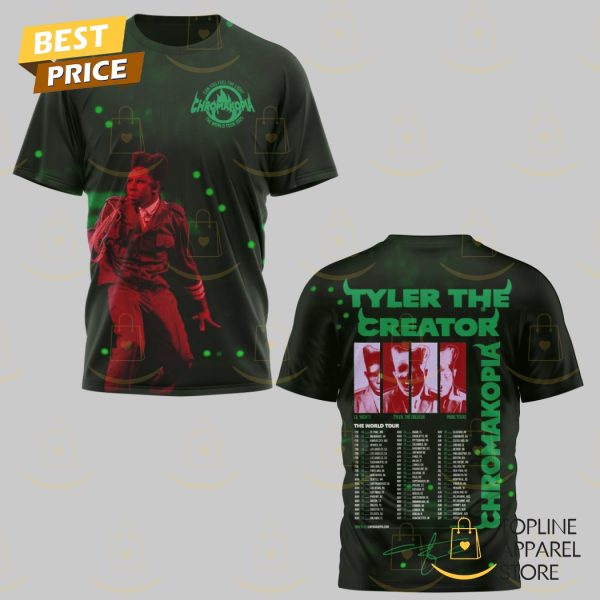 Tyler The Creator – Chromakopia The World Tour 3D T-Shirt