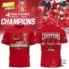 Canada 2025 4 Nations Face Off Champions Signature 3D T-Shirt