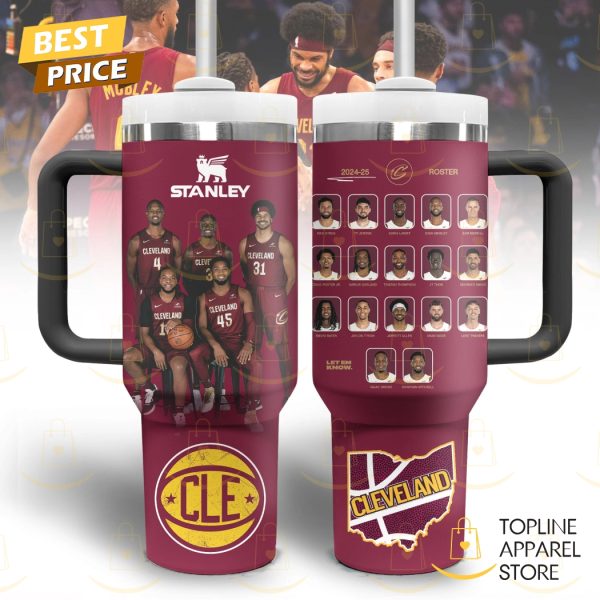 Cleveland Cavaliers Basketball Tumbler With Handle And Straw