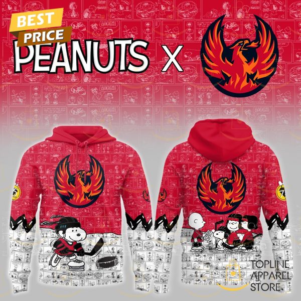 Coachella Valley Firebirds x Peanuts 75 Years Anniversary Hoodie