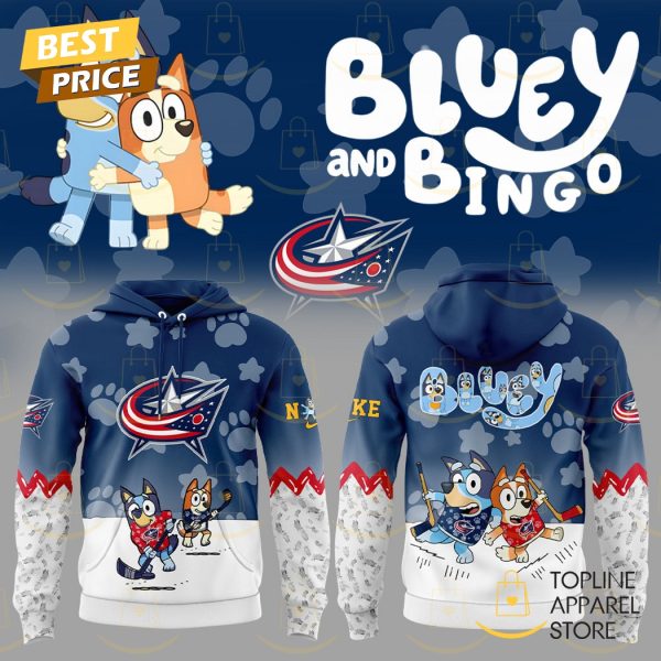 Columbus Blue Jackets x Bluey And Bingo Hoodie