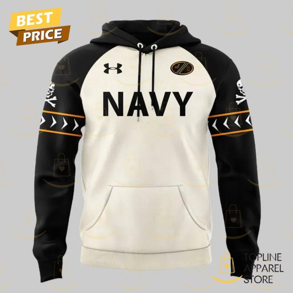 Navy Midshipmen Fear The Bones Design Hoodie