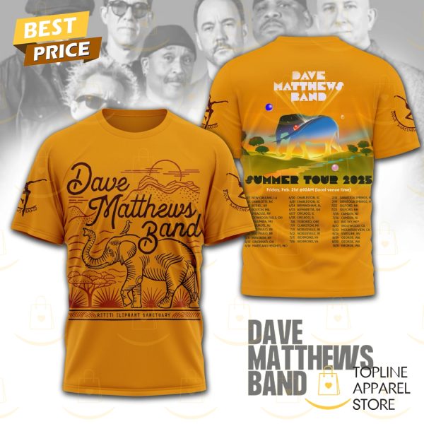 Dave Matthews Band Summer Tour 2025 3D T-Shirt