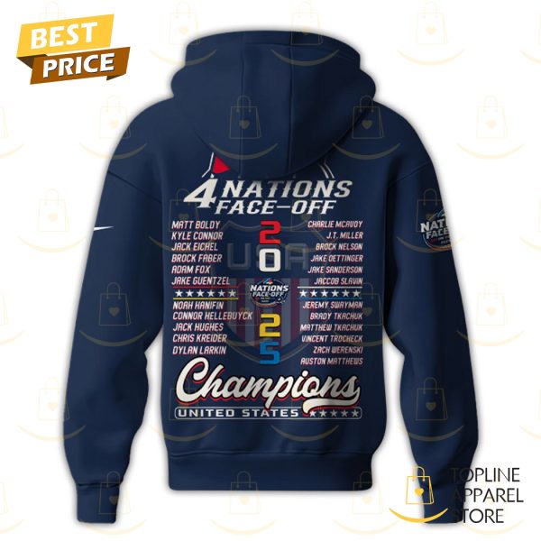 USA Hockey 4 Nations Face-Off Champions 2025 Hoodie