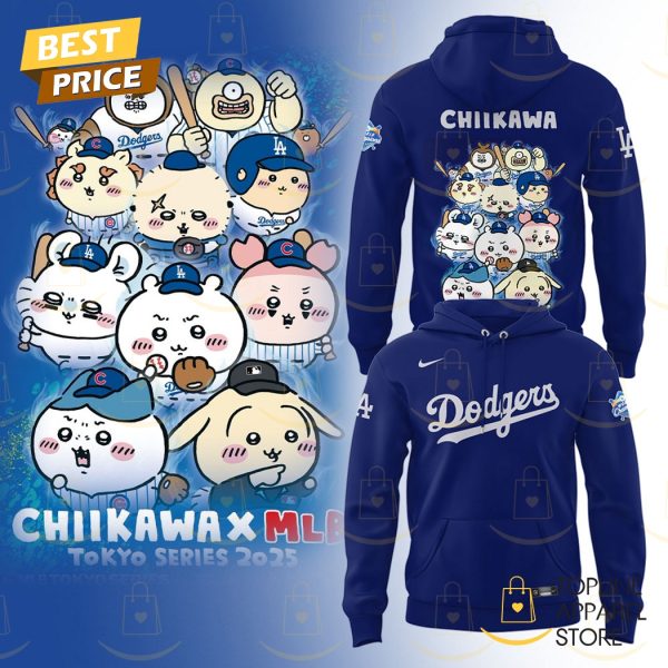 Los Angeles Dodgers x Chiikawa 2025 Hoodie – Blue