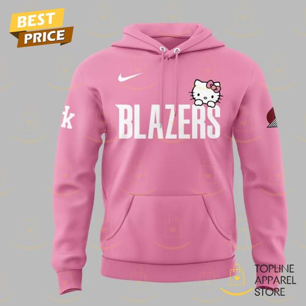 2025 Portland Trail Blazers x Hello Kitty Hoodie – Pink