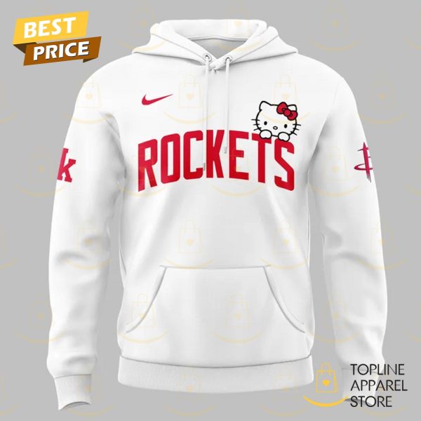 2025 Houston Rockets x Hello Kitty Hoodie – White