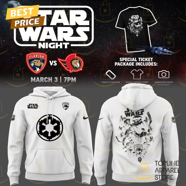 Florida Panthers x Star Wars Night Hoodie – White