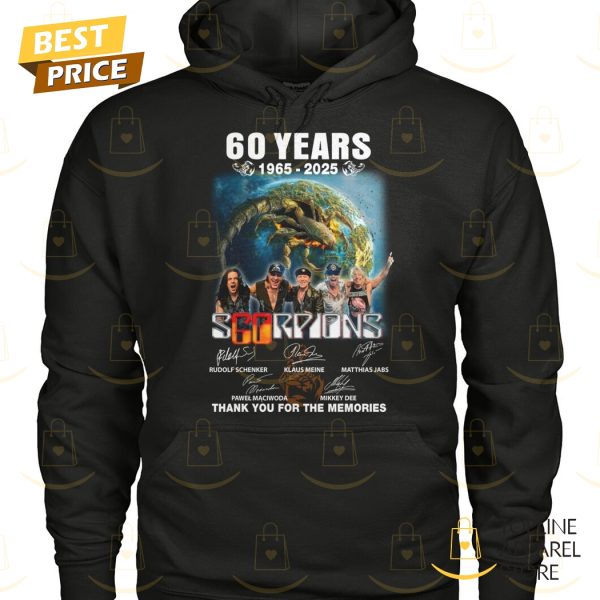 Scorpions 60 Years 1965-2025 Signature Thank You For The Memories Unisex T-Shirt