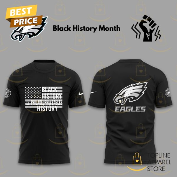 Philadelphia Eagles Black History 3D T-Shirt