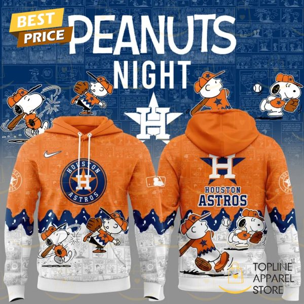 Houston Astros 75th Anniversary Of Peanuts Hoodie