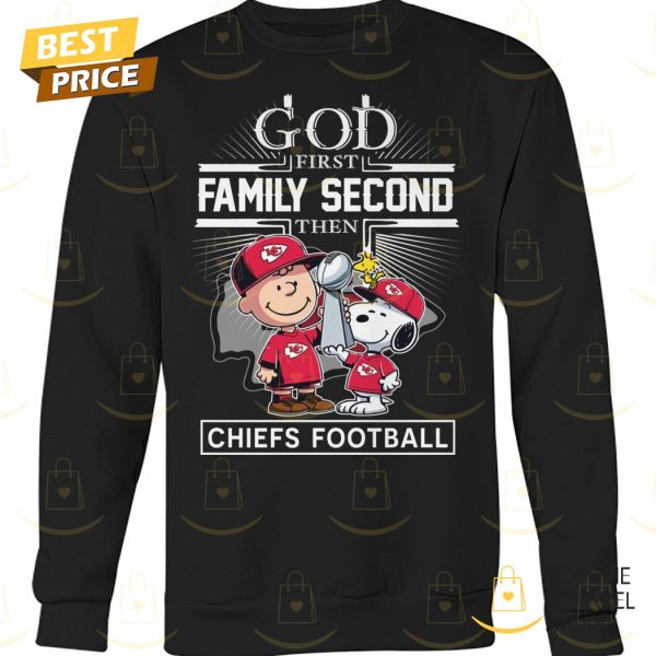 Peanuts x God First Family Second Then Kansas City Chiefs Unisex T-Shirt