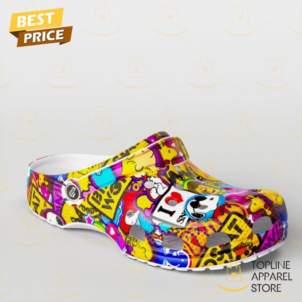 Snoopy Flower Crocs Shoes