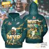 Jalen Hurts MVP Super Bowl LIX Champions Philadelphia Eagles Signature Hoodie