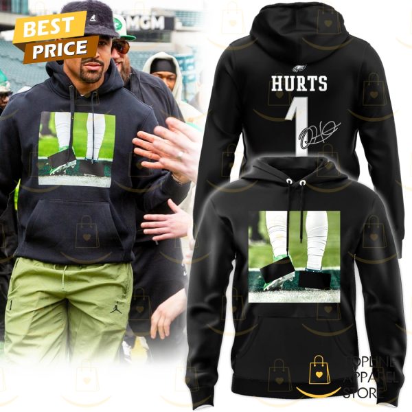 Jalen Hurts Philadelphia Eagles Signature Hoodie – Black