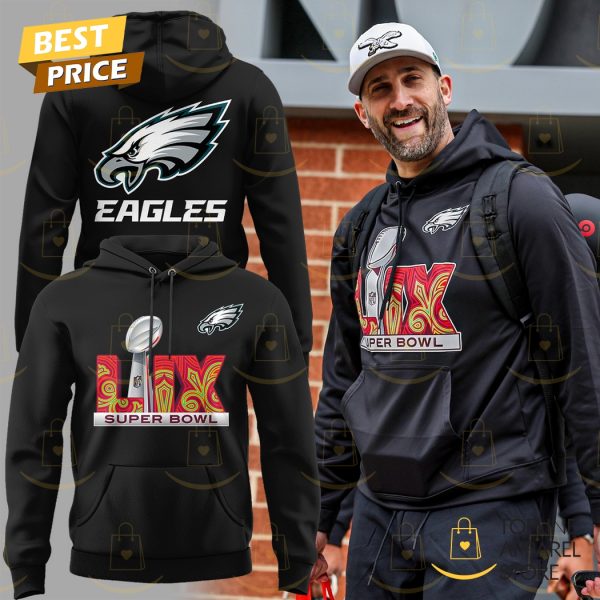 Philadelphia Eagles Nick Sirianni Super Bowl LIX Hoodie