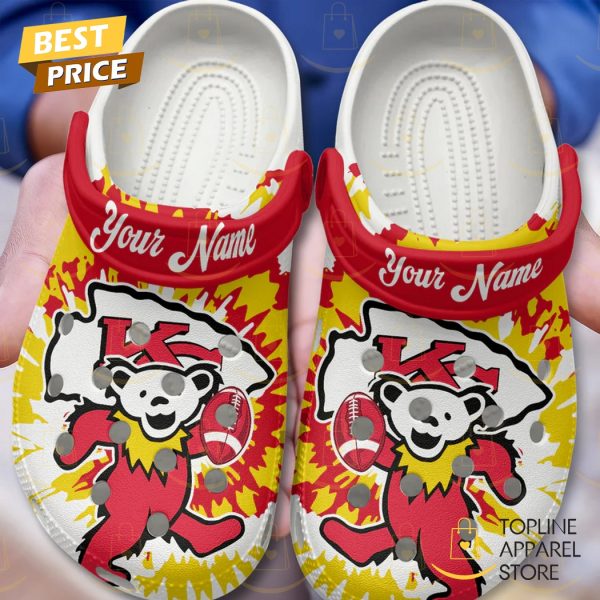 Personalized Kansas City Chiefs x Grateful Dead Crocs