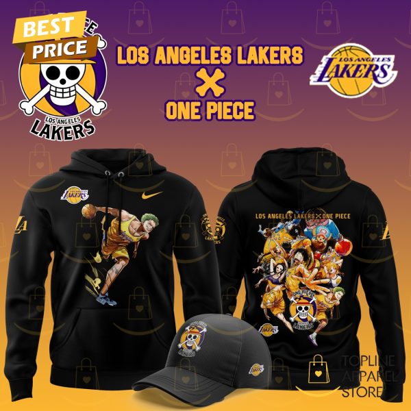 Los Angeles Lakers x Roronoa Zoro One Piece The Straw Hat Hoodie