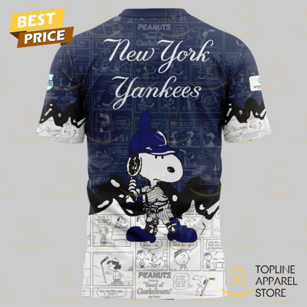 New York Yankees x Peanuts 75th Anniversary 3D T-Shirt