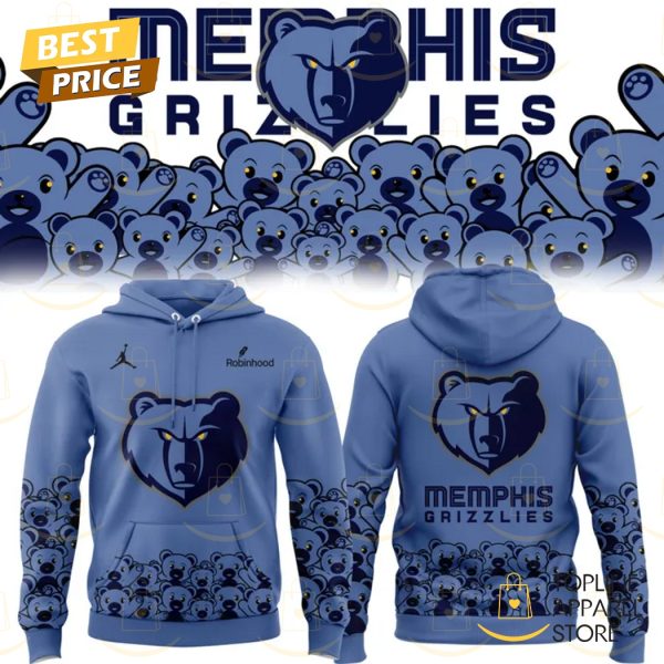 Memphis Grizzlies 2025 Design Blue Hoodie