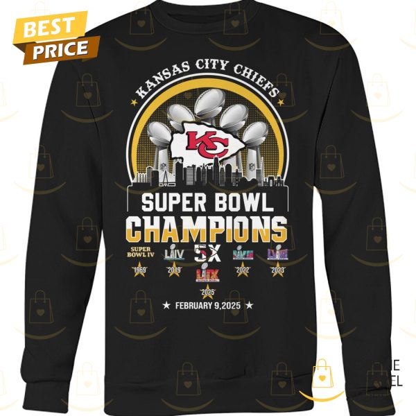 Kansas City Chiefs Super Bowl LIX Champions 2025 Unisex T-Shirt