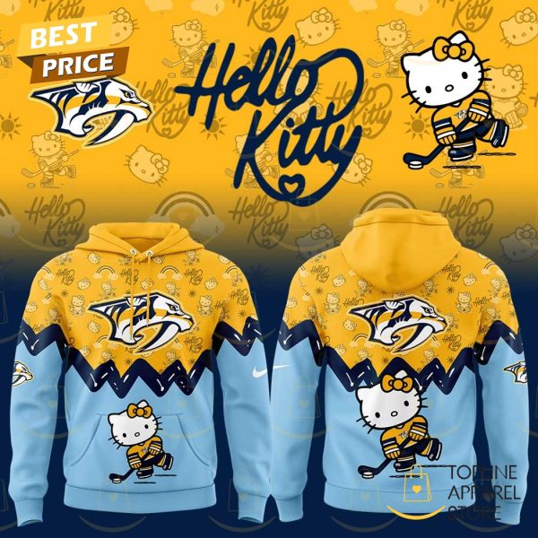 Nashville Predators x Hello Kitty Design Hoodie