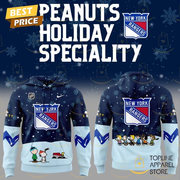 New York Rangers Peanuts & Snoopy Night Logo Design Hoodie