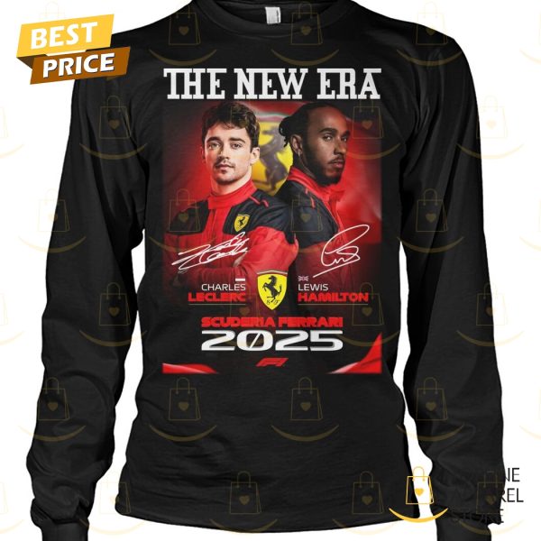 The New Era Charles Leclerc x Lewis Hamilton 2025 Signature Unisex T-Shirt