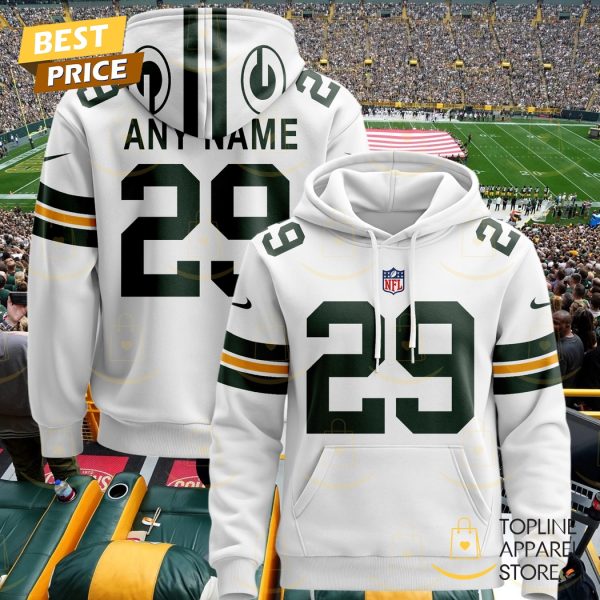 Personalized 2025 Green Bay Packers Design Hoodie – White