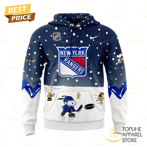 New York Rangers Peanuts & Snoopy Night Logo Hoodie