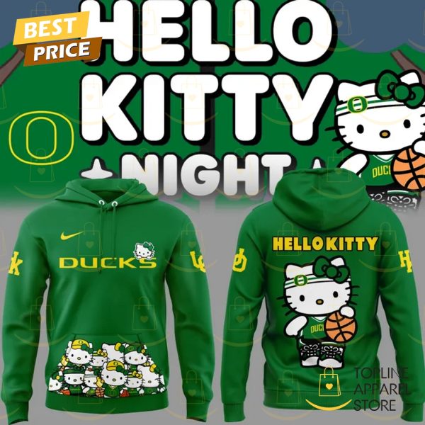 Oregon Ducks Women Basketball x Hello Kitty Hoodie – Green