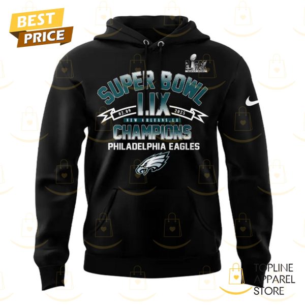 Philadelphia Eagles Super Bowl LIX Champions Hoodie