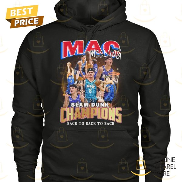 Mac Mcclung Slam Dunk Champion Back To Back To Back Unisex T-Shirt