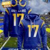 Personalized 2025 Los Angeles Chargers Design Hoodie – White