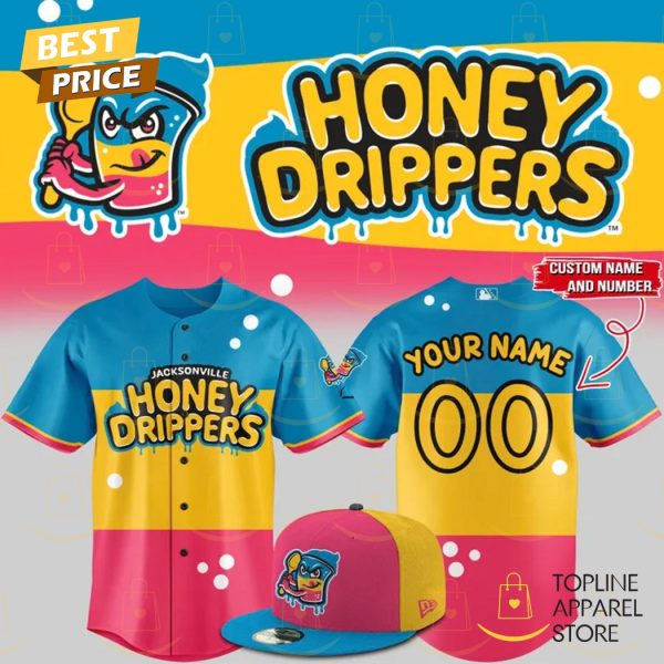 Personalized Honey Drippers Jacksonville Jumbo Shrimp Baseball Jersey