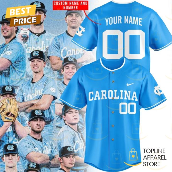 Personalized North Carolina Tar Heels 2025 Baseball Jersey – Blue