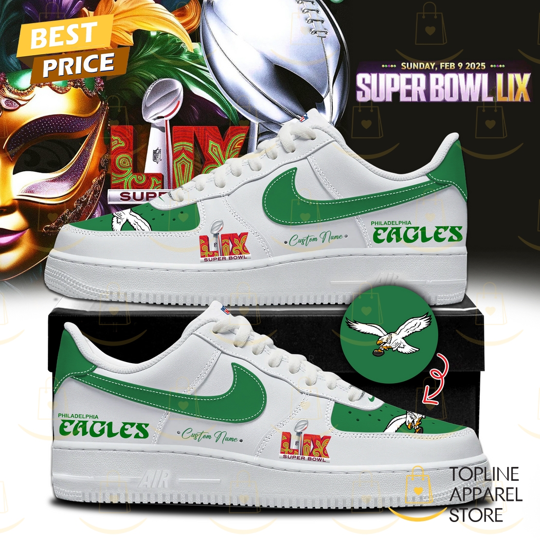 Personalized Philadelphia Eagles Champions Super Bowl LIX 2025 Air Force 1