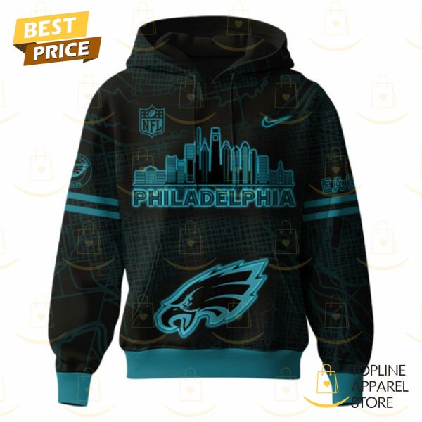 Philadelphia Eagles 2025 Back In Black Hoodie