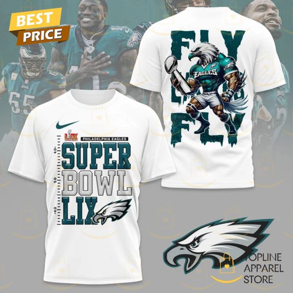 Philadelphia Eagles Champions Super Bowl LIX – Fly Eagles Fly 3D T-Shirt