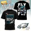 Philadelphia Eagles Champions Super Bowl LIX – Fly Eagles Fly 3D T-Shirt