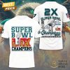 Philadelphia Eagles Football Super Bowl LIX Champions 3D T-Shirt